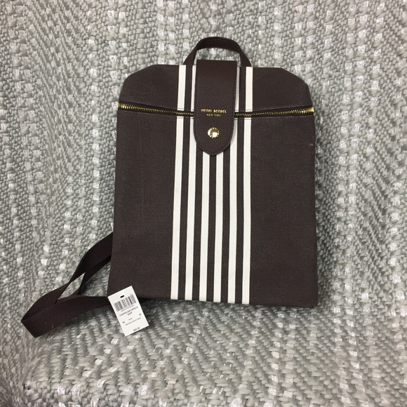 henri bendel canvas backpack